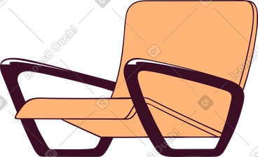 Arm chair PNG, SVG