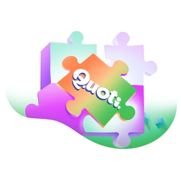 A large, colorful puzzle piece with the word "Quota" printed in bold, white letters is being positioned into a bigger, incomplete puzzle. The surrounding pieces of the larger puzzle are in various pastel colors, creating a vibrant backdrop. The setting is bright and inviting, emphasizing the importance of this puzzle piece as it fits snugly into place, completing the overall picture.
