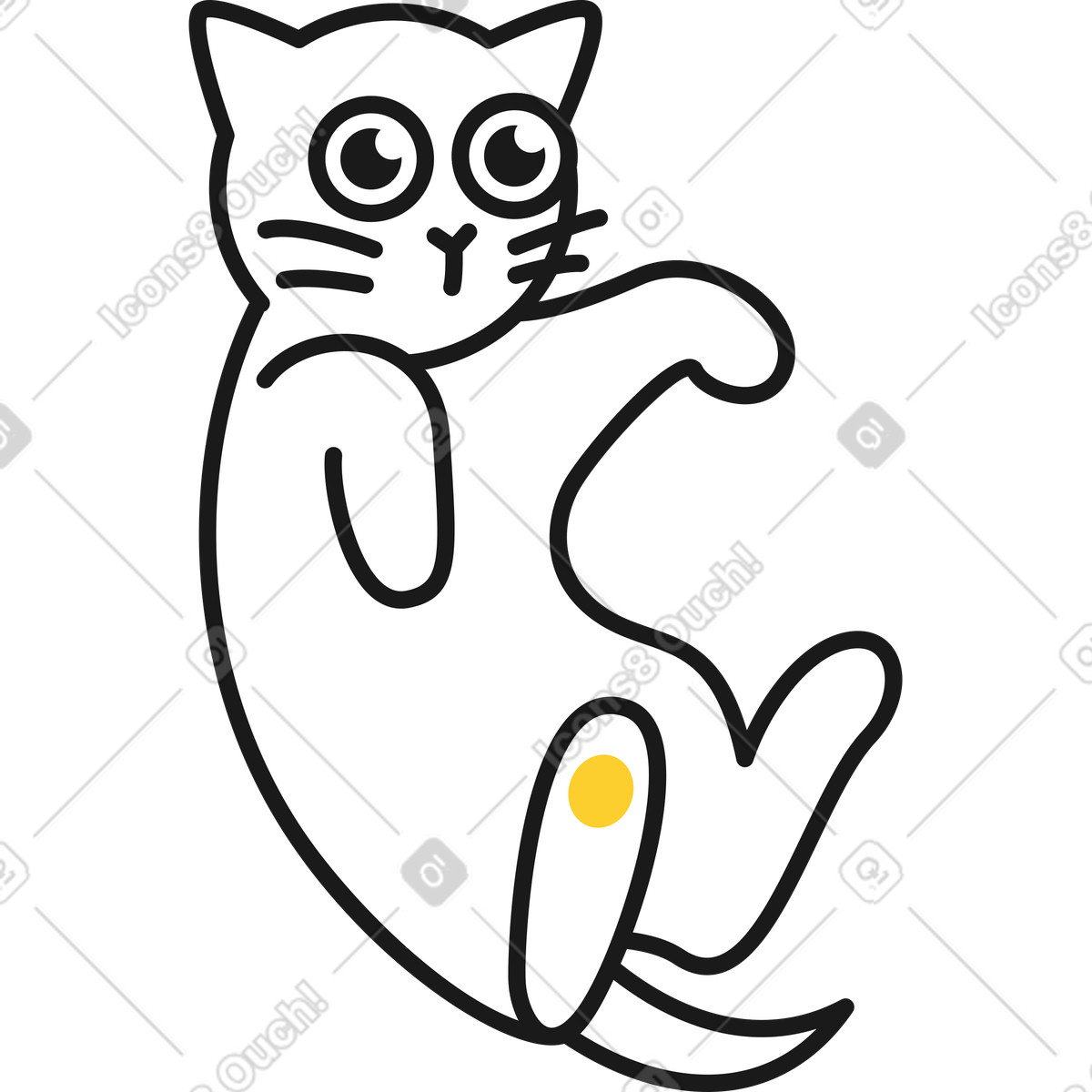 Illustration Chaton dans le style Taxi à télécharger aux formats PNG, SVG