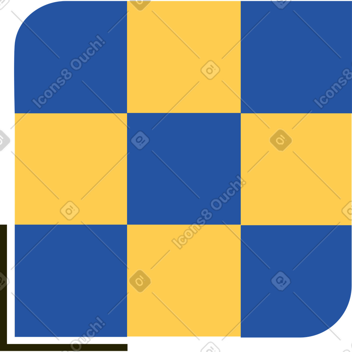 Chess board illustration in Spot style download in PNG, SVG