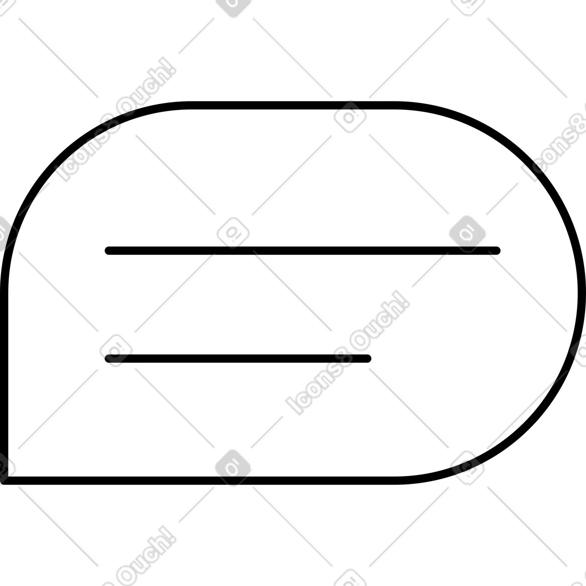 Ilustración Burbuja de diálogo en estilo Azure a descargar en PNG y SVG