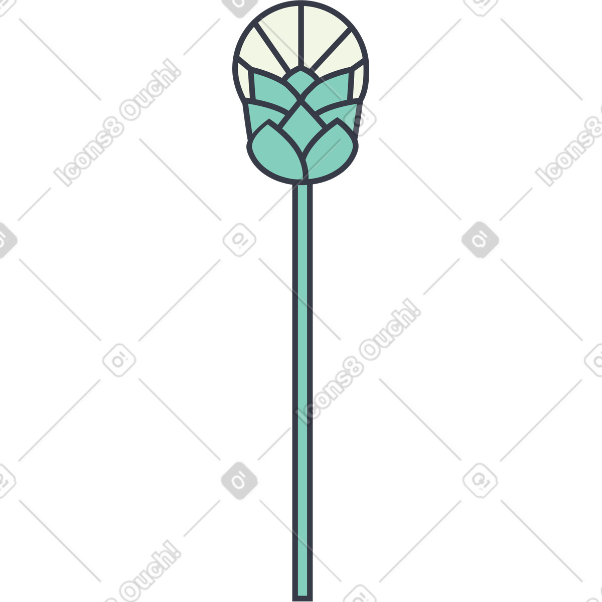 Fiore illustrazione in stile Abstract scarica in PNG, SVG