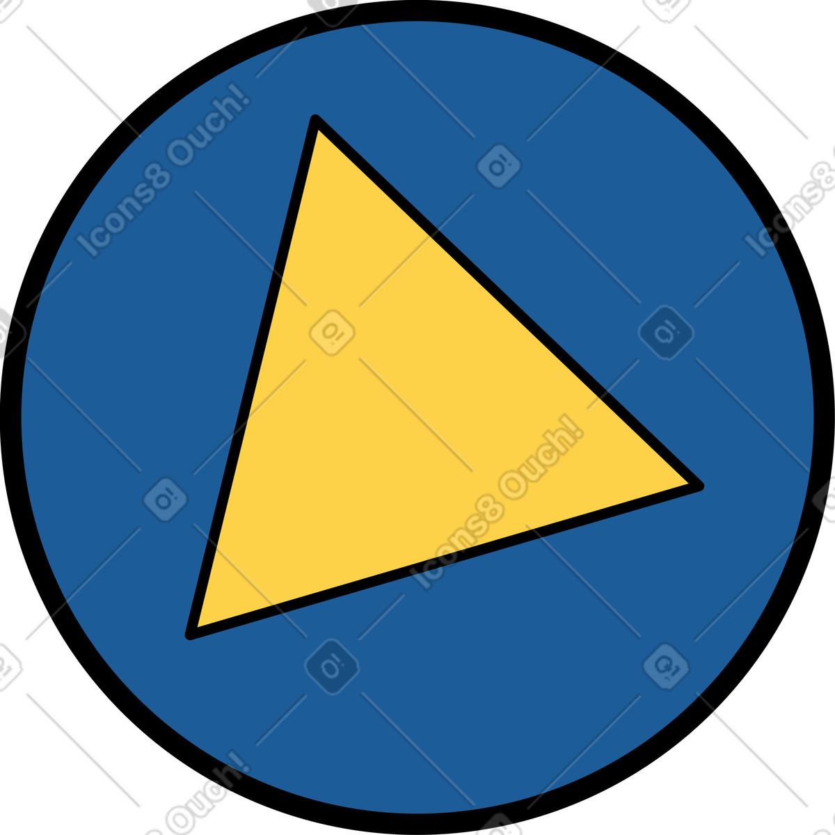 Music player button illustration in Surr style download in PNG, SVG