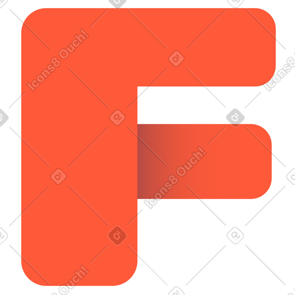Ilustração de Letra f em no estilo Beam para baixar em PNG, SVG