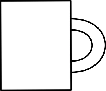 White coffee mug PNG, SVG