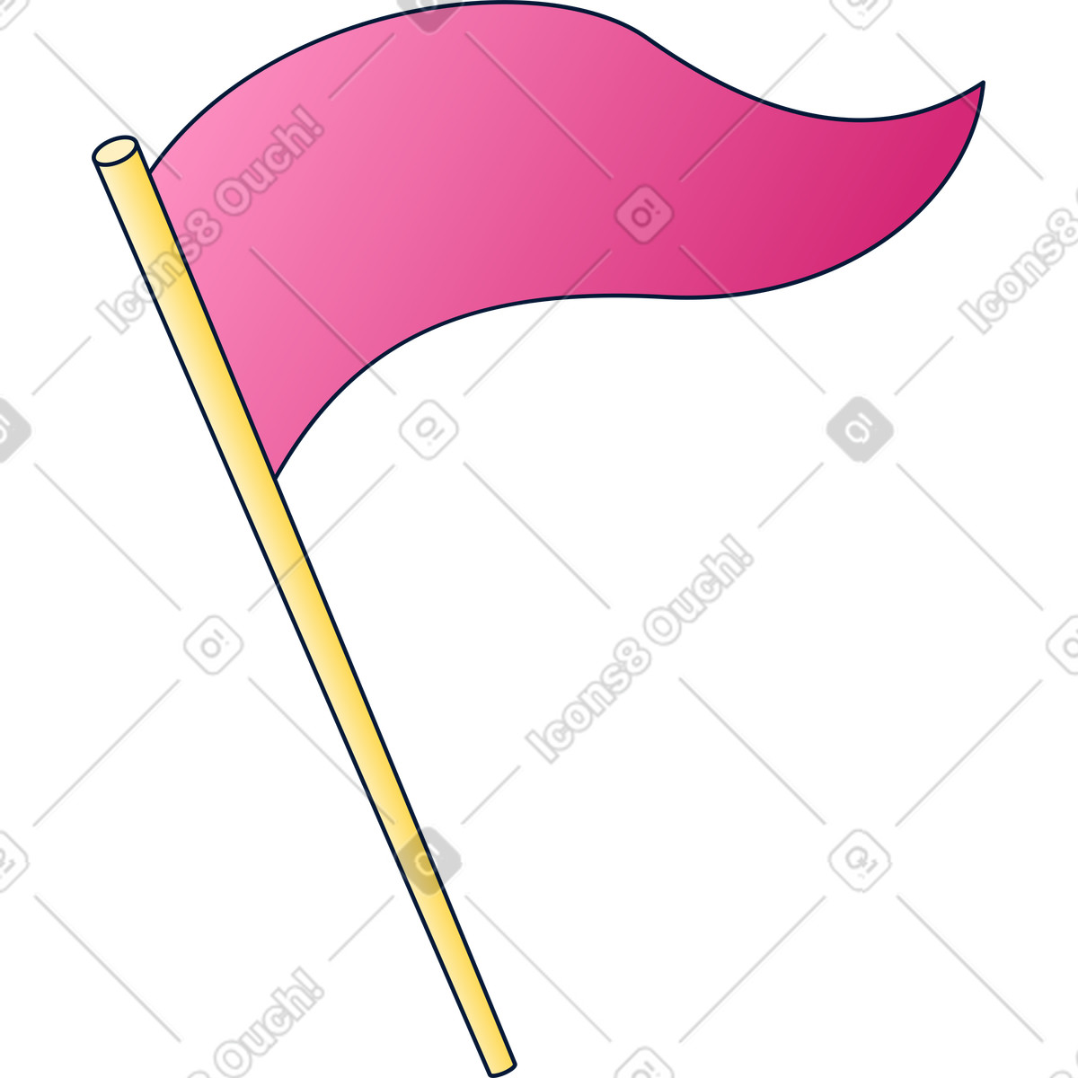 Flagge-Illustration im Neat-Stil als Download in PNG, SVG