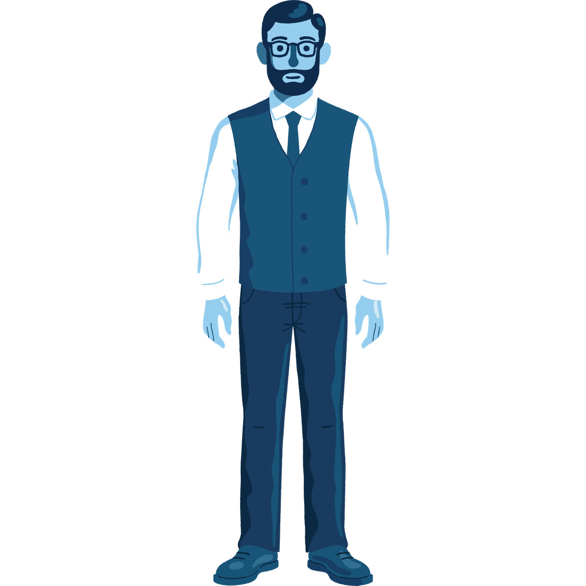 Man-Illustration im Cherry-Stil als Download in PNG, SVG