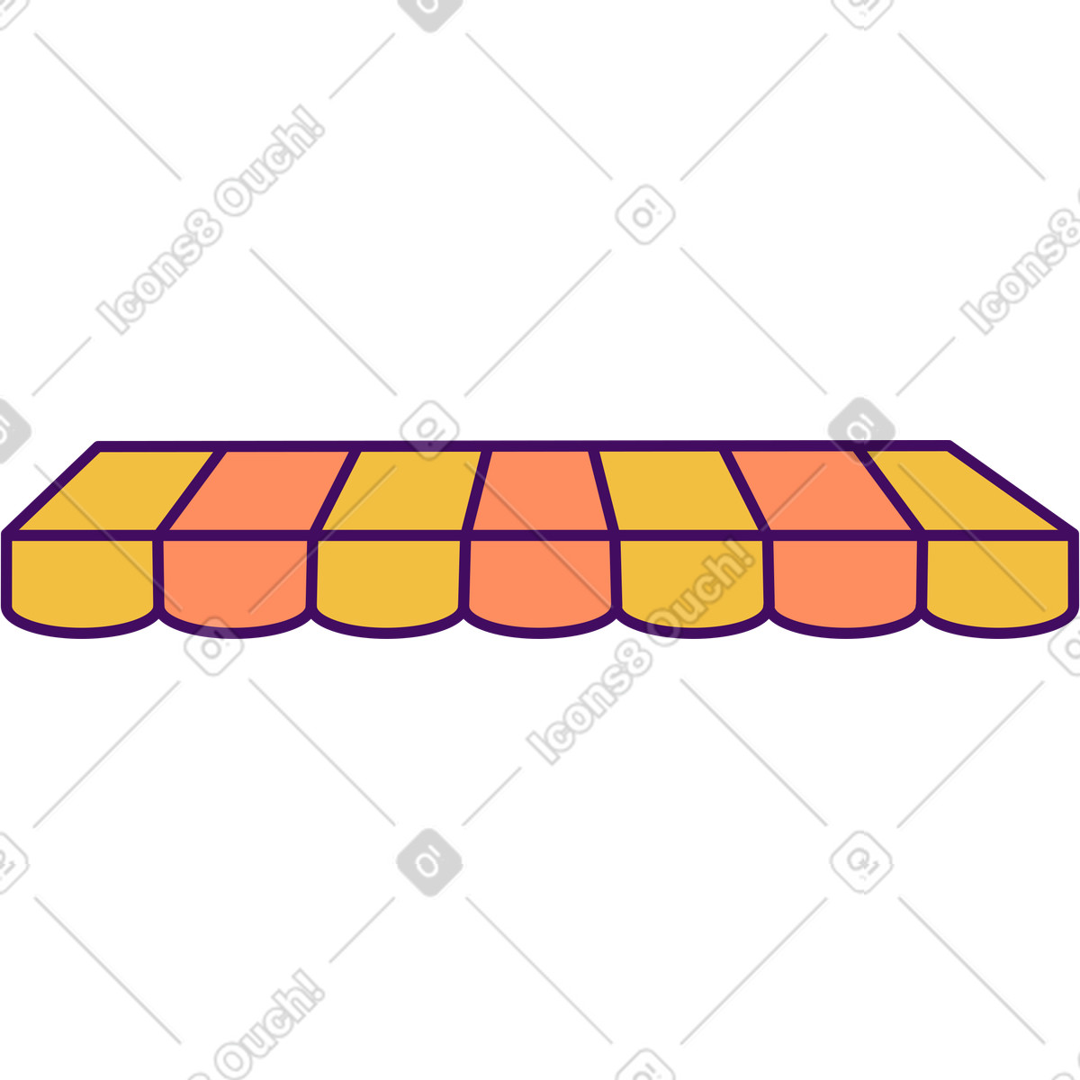 Marquise canopy illustration ledge clipart image in PNG SVG GIF