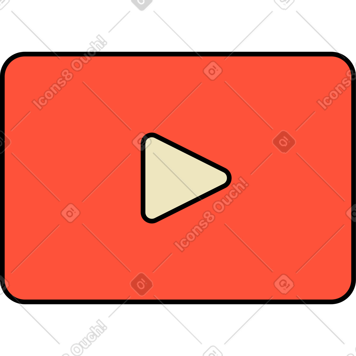 Video-symbol-Illustration im Kindy-Stil als Download in PNG, SVG