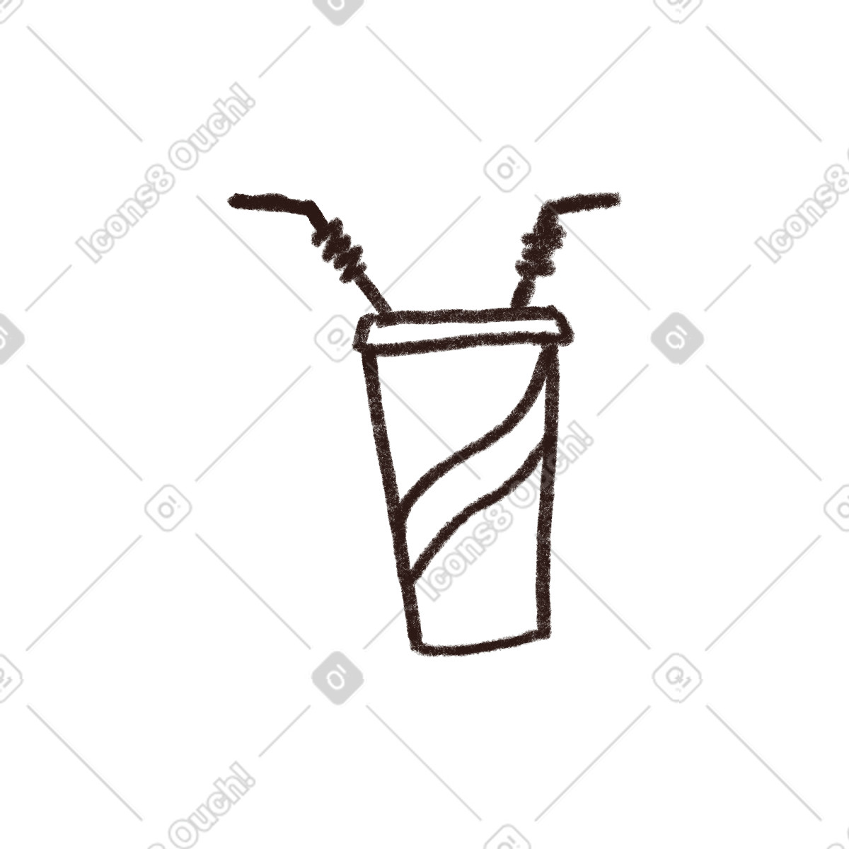 Blobby スタイルの Soft drink のイラストをPNG、SVG形式でダウンロード