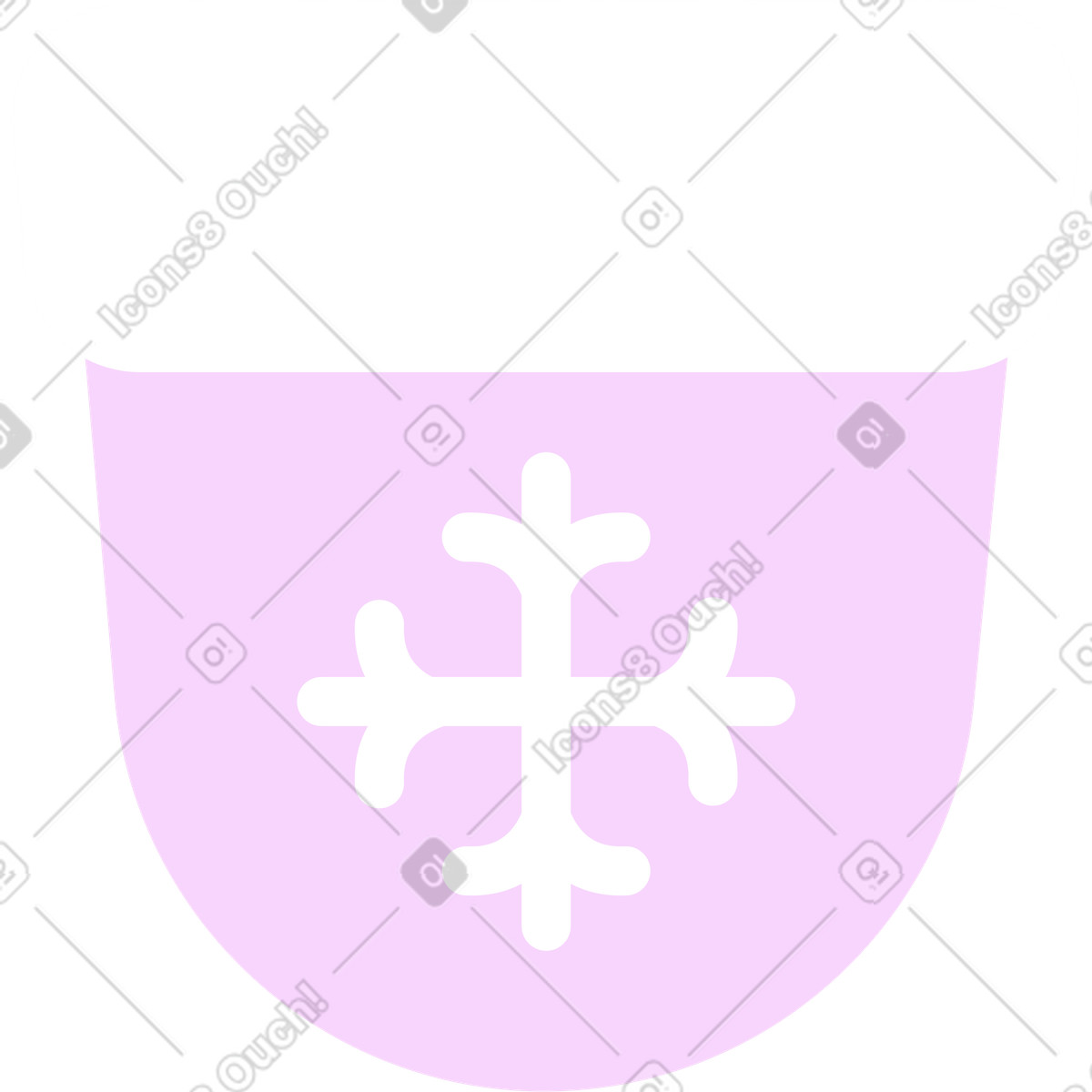 Illustration Mitten with snowflake dans le style Marginalia à télécharger aux formats PNG, SVG