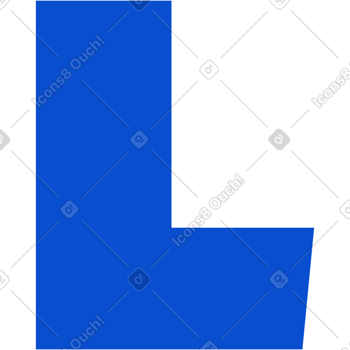 Ilustración Letra l en estilo Tiny a descargar en PNG y SVG