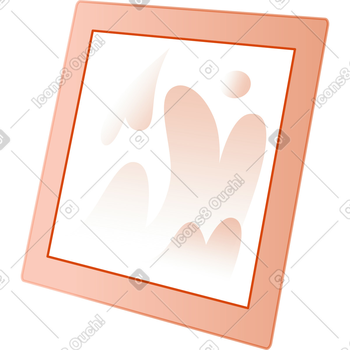 Иллюстрация в рамке стиле Orange — скачать форматах PNG, SVG