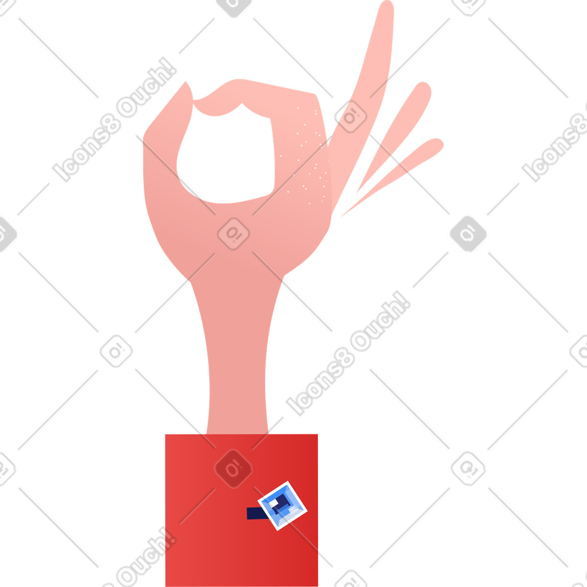 下载 Clip 风格的 手 插画，支持 PNG、SVG 格式
