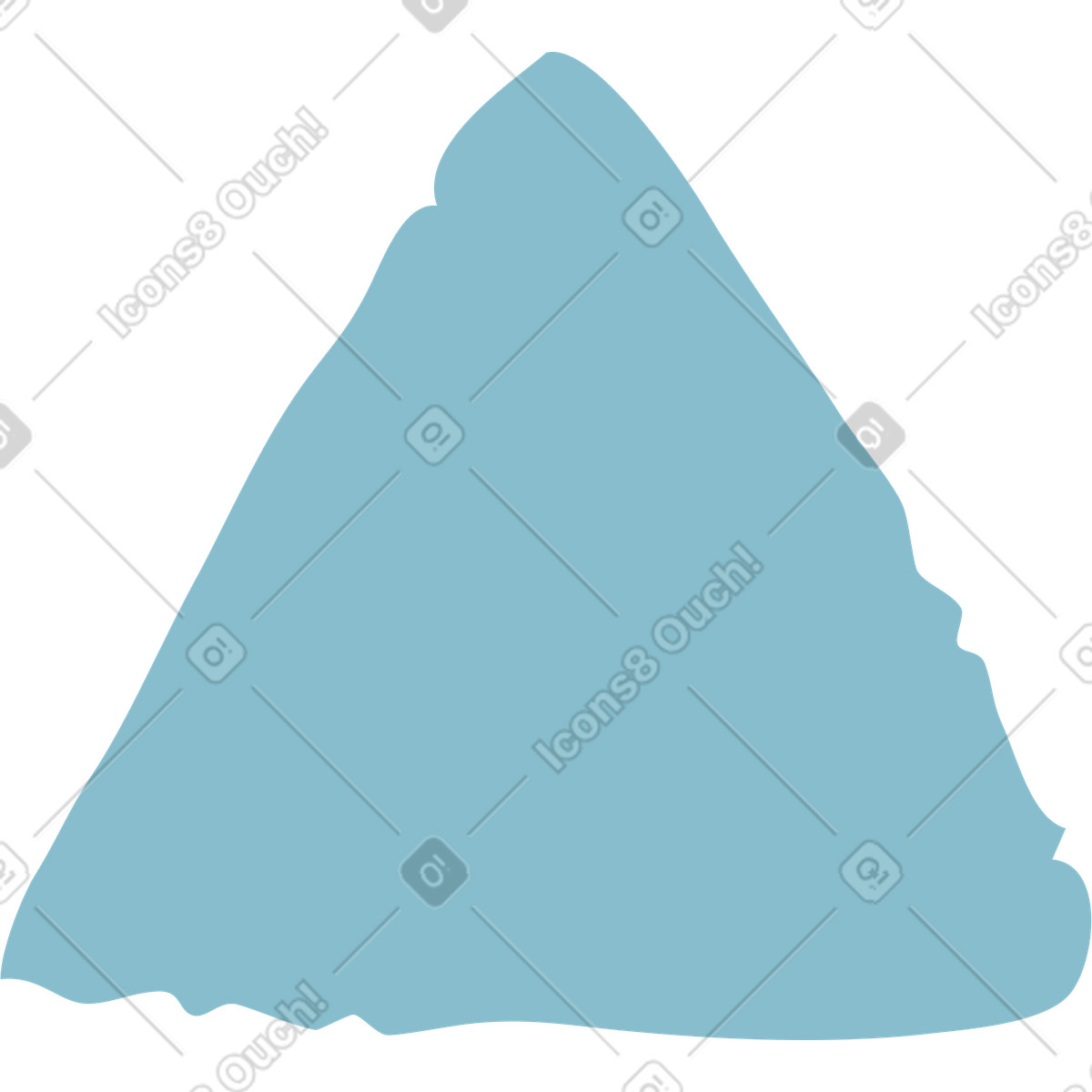 Flamenco スタイルの Blue triangle のイラストをPNG、SVG形式でダウンロード