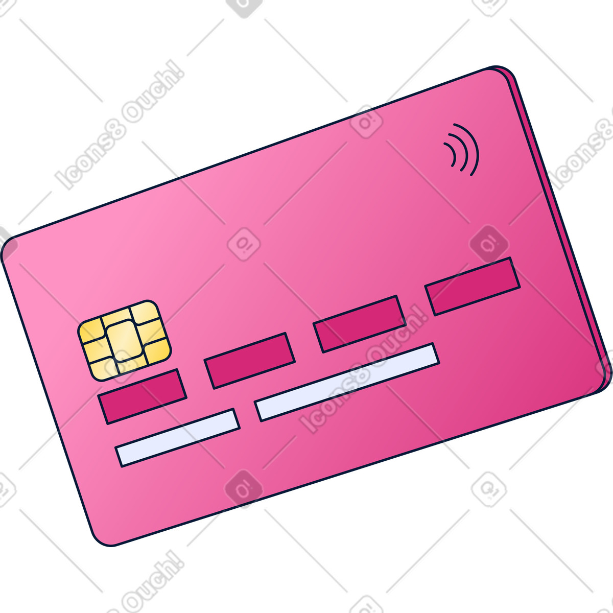 Ilustração de Cartão do banco em no estilo Neat para baixar em PNG, SVG