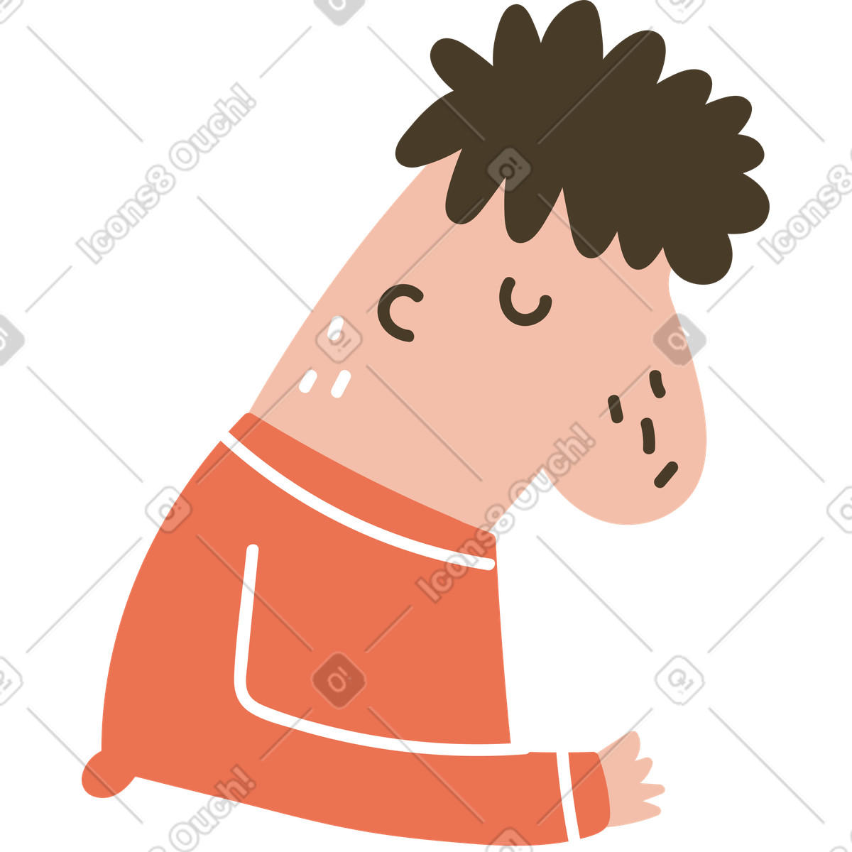 Illustration Homme dans le style Karlsson à télécharger aux formats PNG, SVG