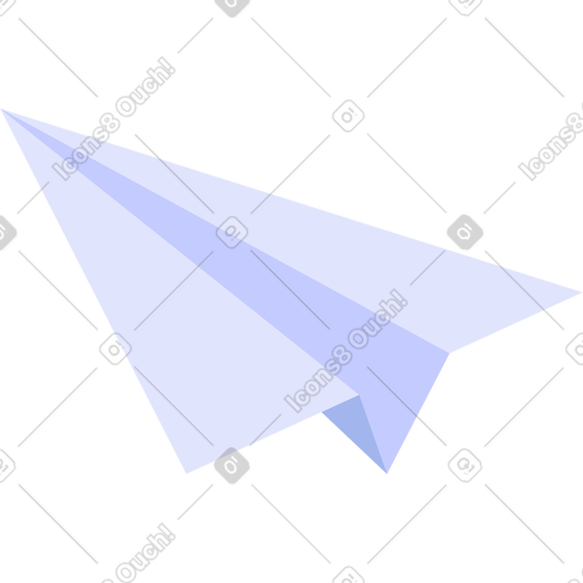 Aereo di carta illustrazione in stile Quantum scarica in PNG, SVG