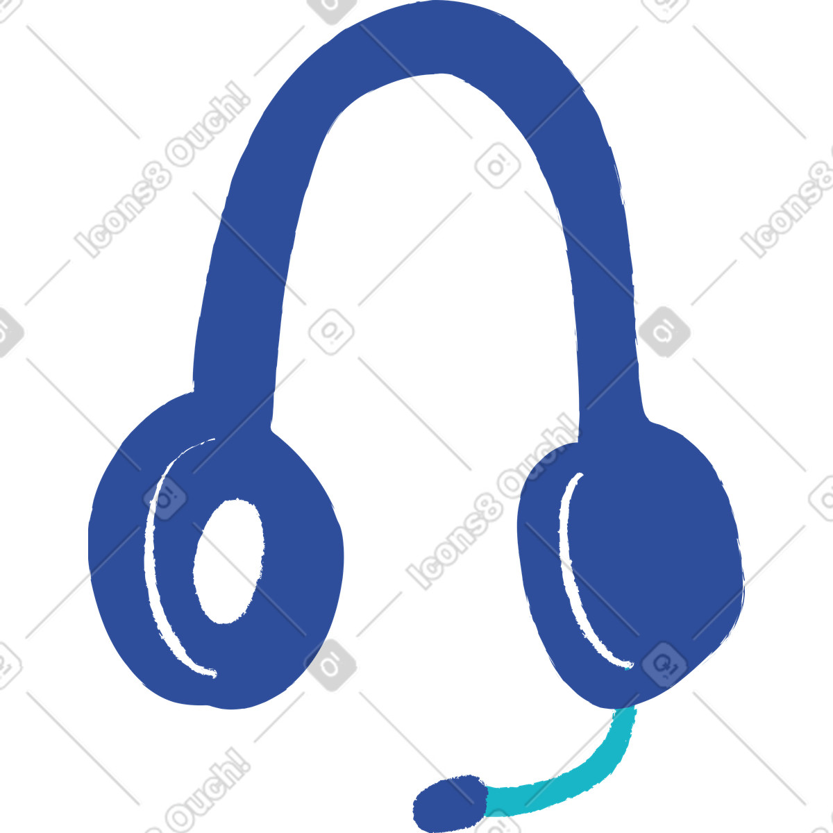 下载 Lime 风格的 头戴式耳机 插画，支持 PNG、SVG 格式