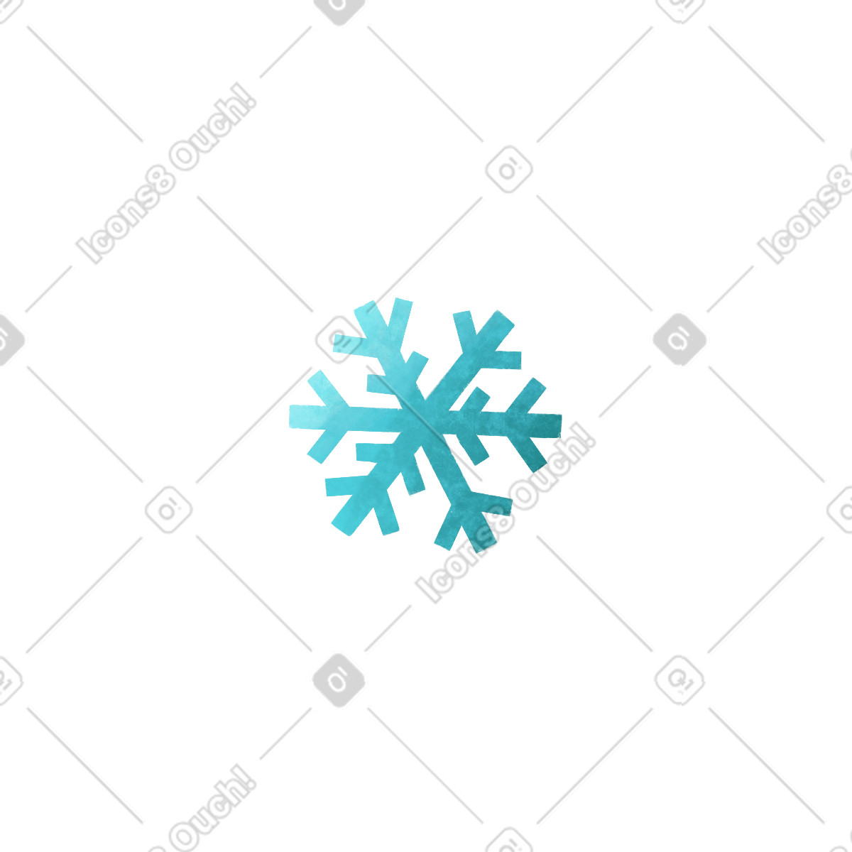 Illustration Flocon de neige dans le style Bonbon à télécharger aux formats PNG, SVG
