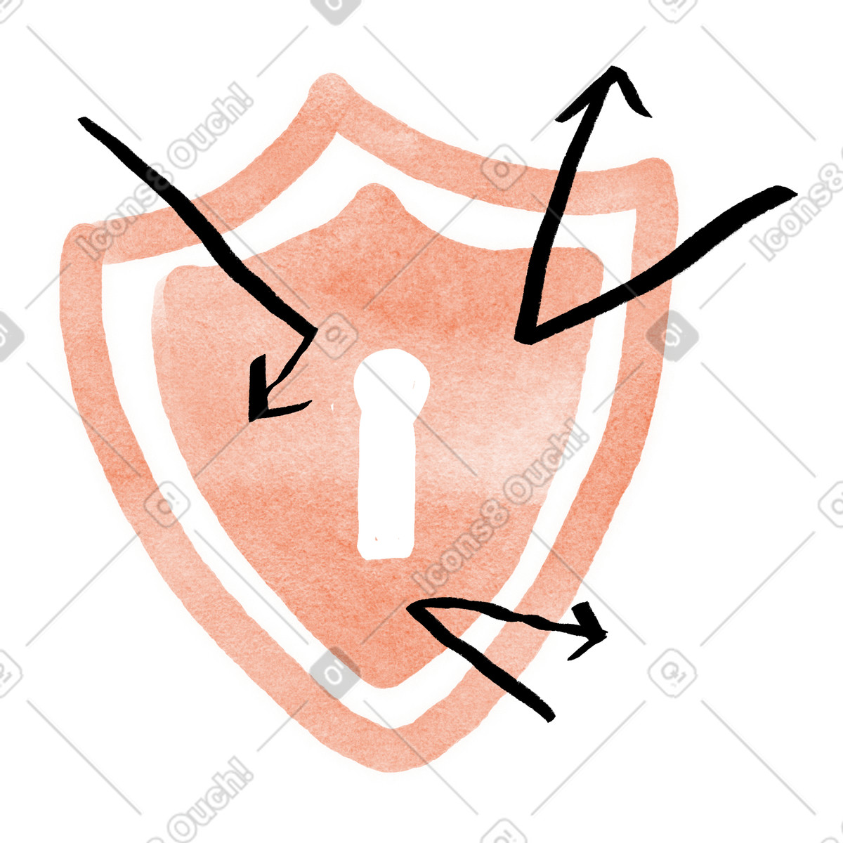 Ilustración Cybersecurity and data protection, Privacy information security en estilo Hand-drawn animation a descargar en PNG y SVG