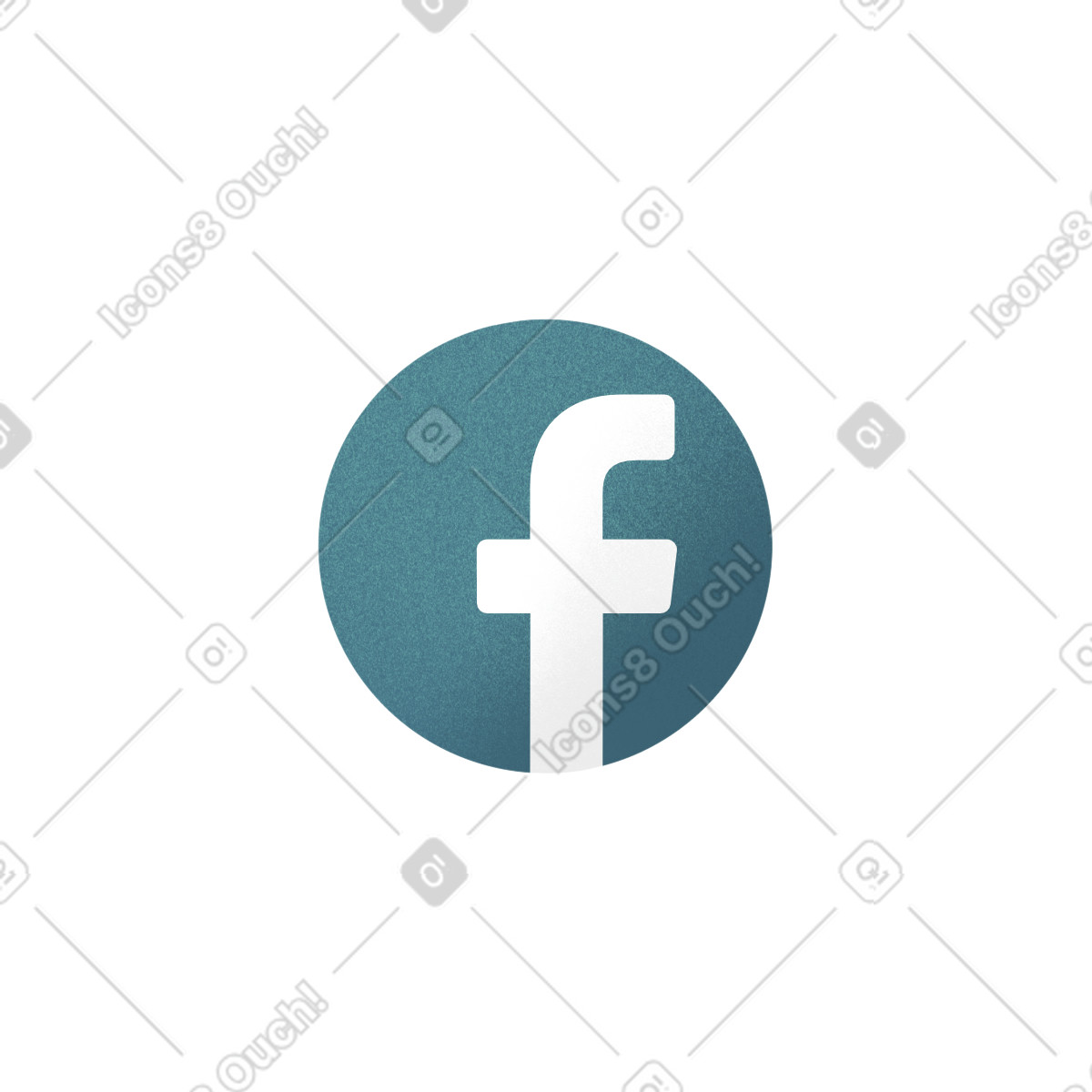 下载 Joy 风格的 Facebook icon 插画，支持 PNG、SVG 格式