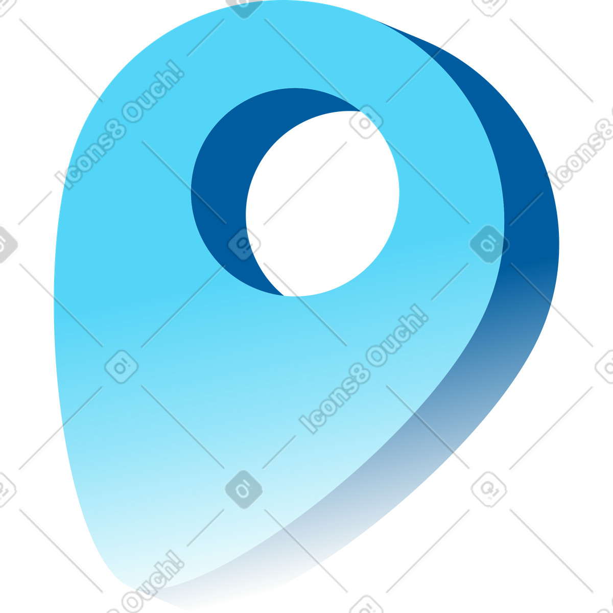 Иллюстрация Геотег в стиле Icy — скачать в форматах PNG, SVG