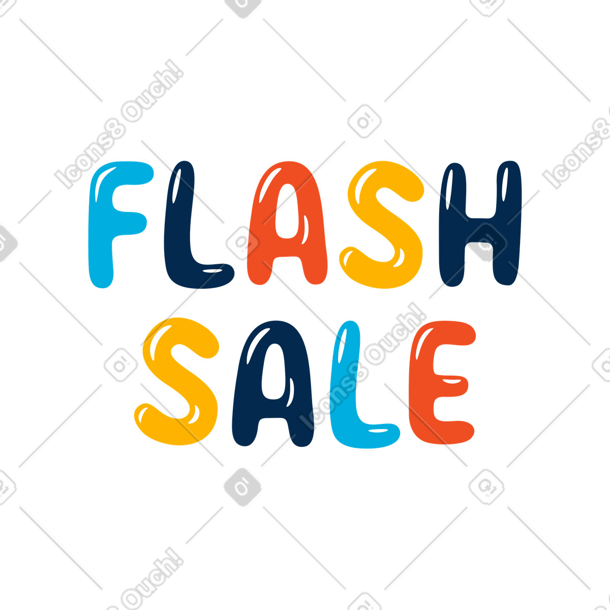 Ilustración Venta express en estilo Flame a descargar en PNG y SVG