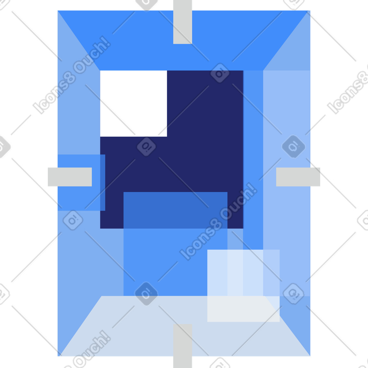 Ilustración Diamante en estilo Clip a descargar en PNG y SVG