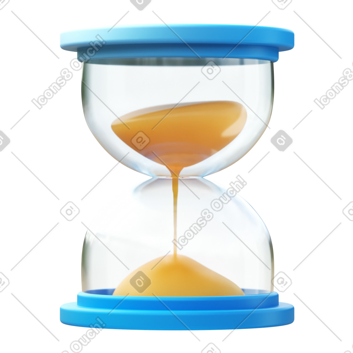 Анимированная иллюстрация Sand clock в стиле 3D Fluency — скачать в форматах GIF, Lottie (JSON), AE