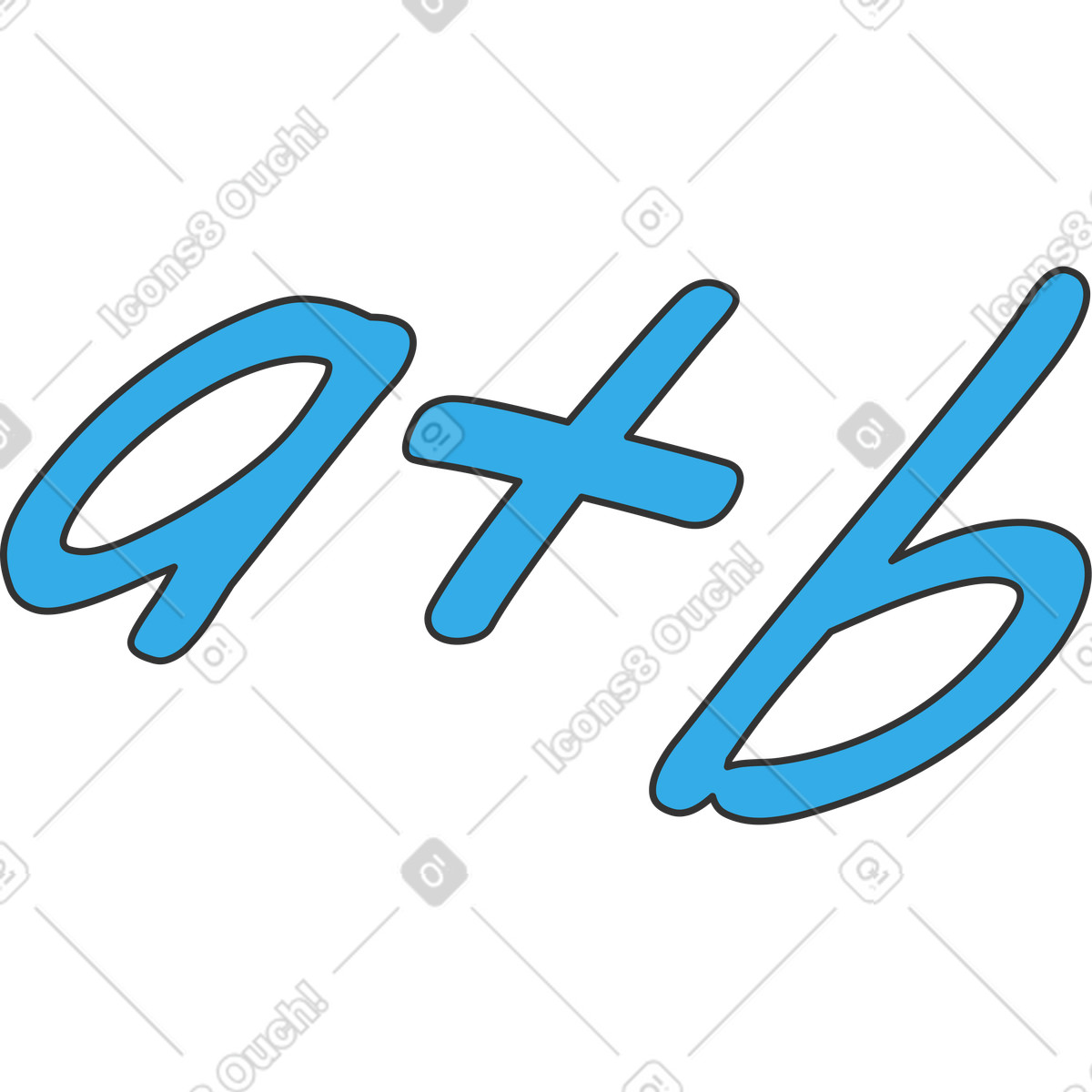 Formula illustration in Kit style download in PNG, SVG