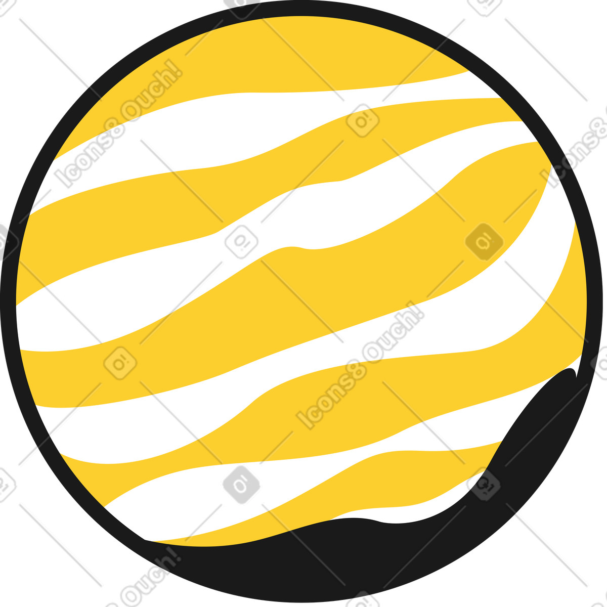 Kleiner planet-Illustration im Taxi-Stil als Download in PNG, SVG