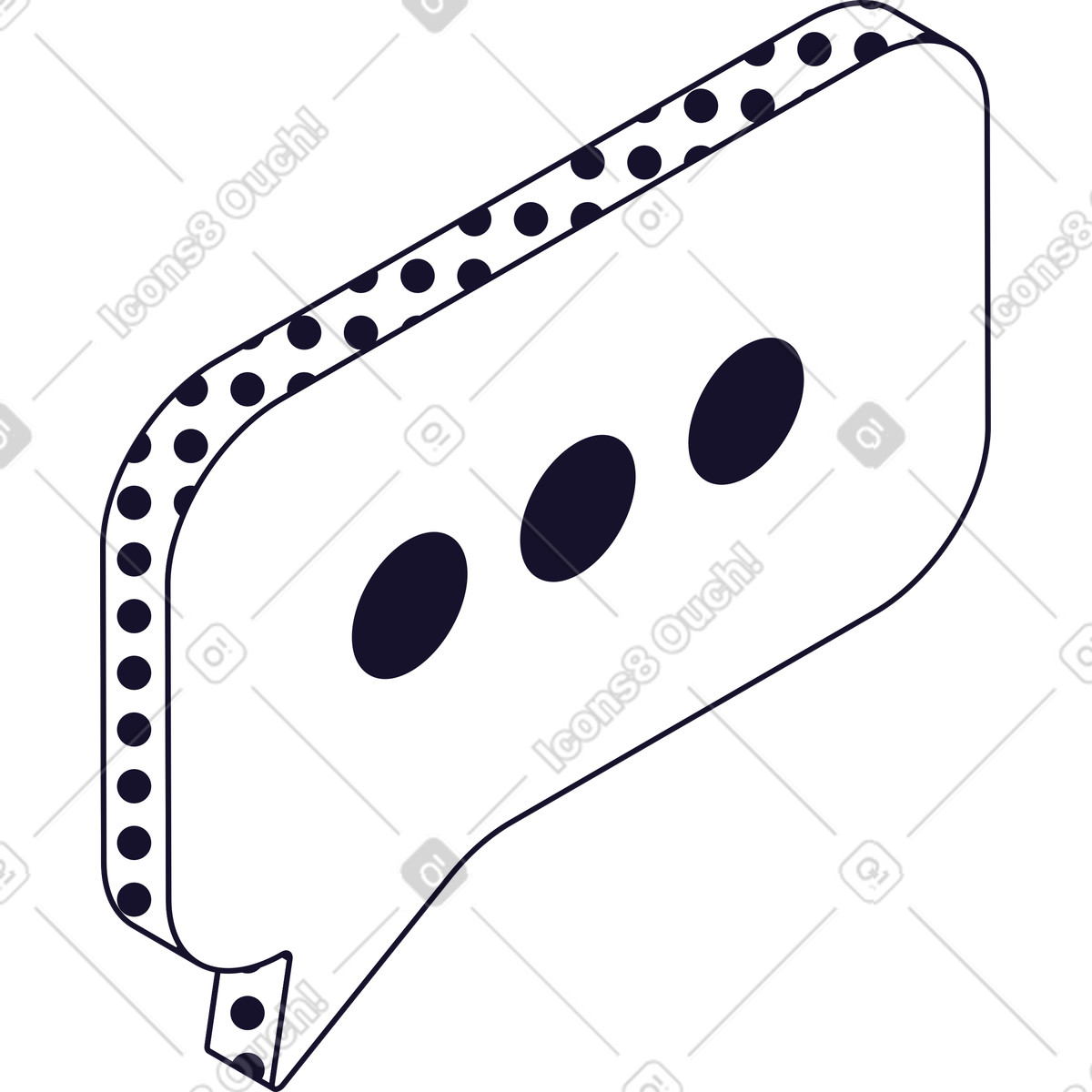 Typing bubble illustration in Node style download in PNG, SVG