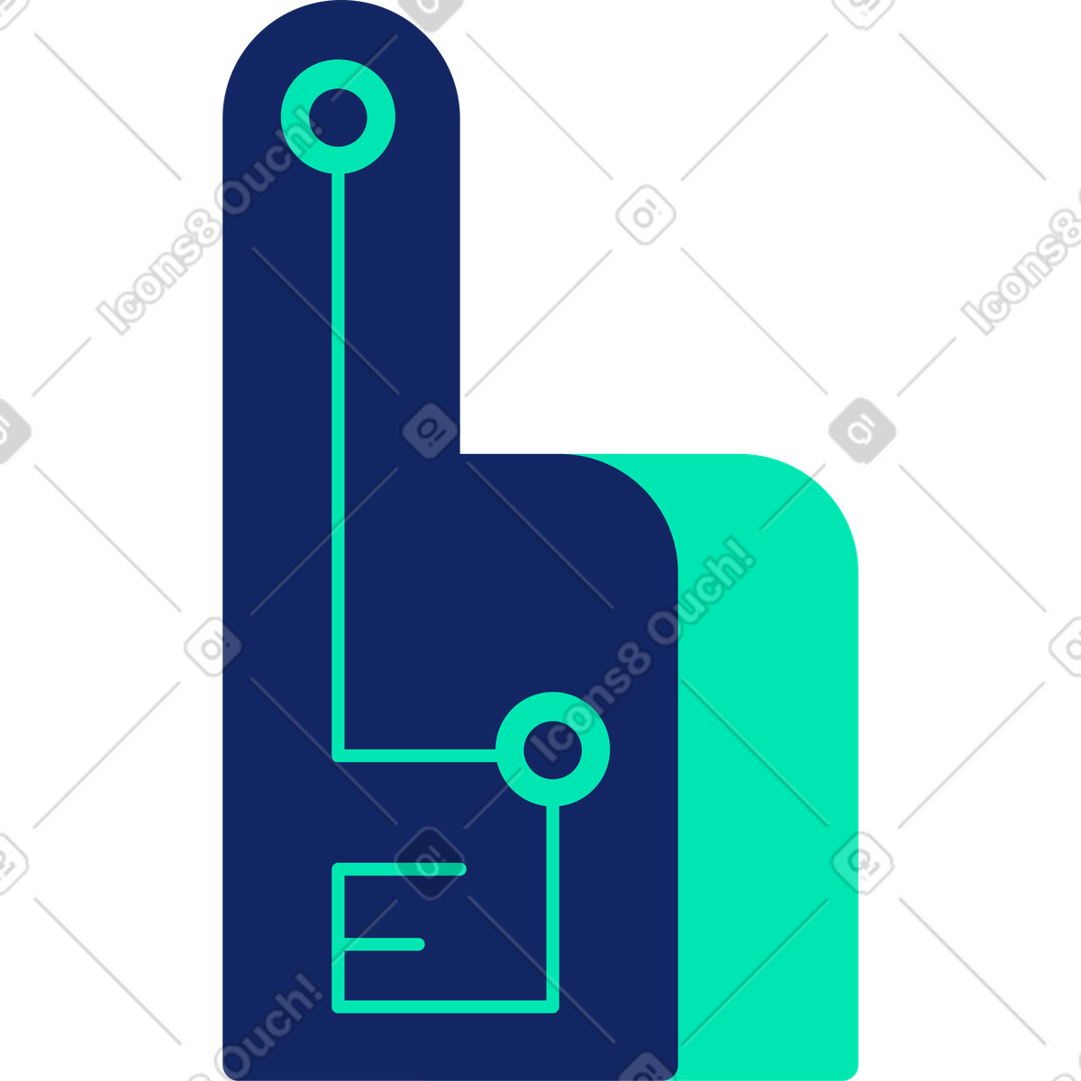 Ilustração de Sofa with plaid armrest em no estilo Cyborg para baixar em PNG, SVG