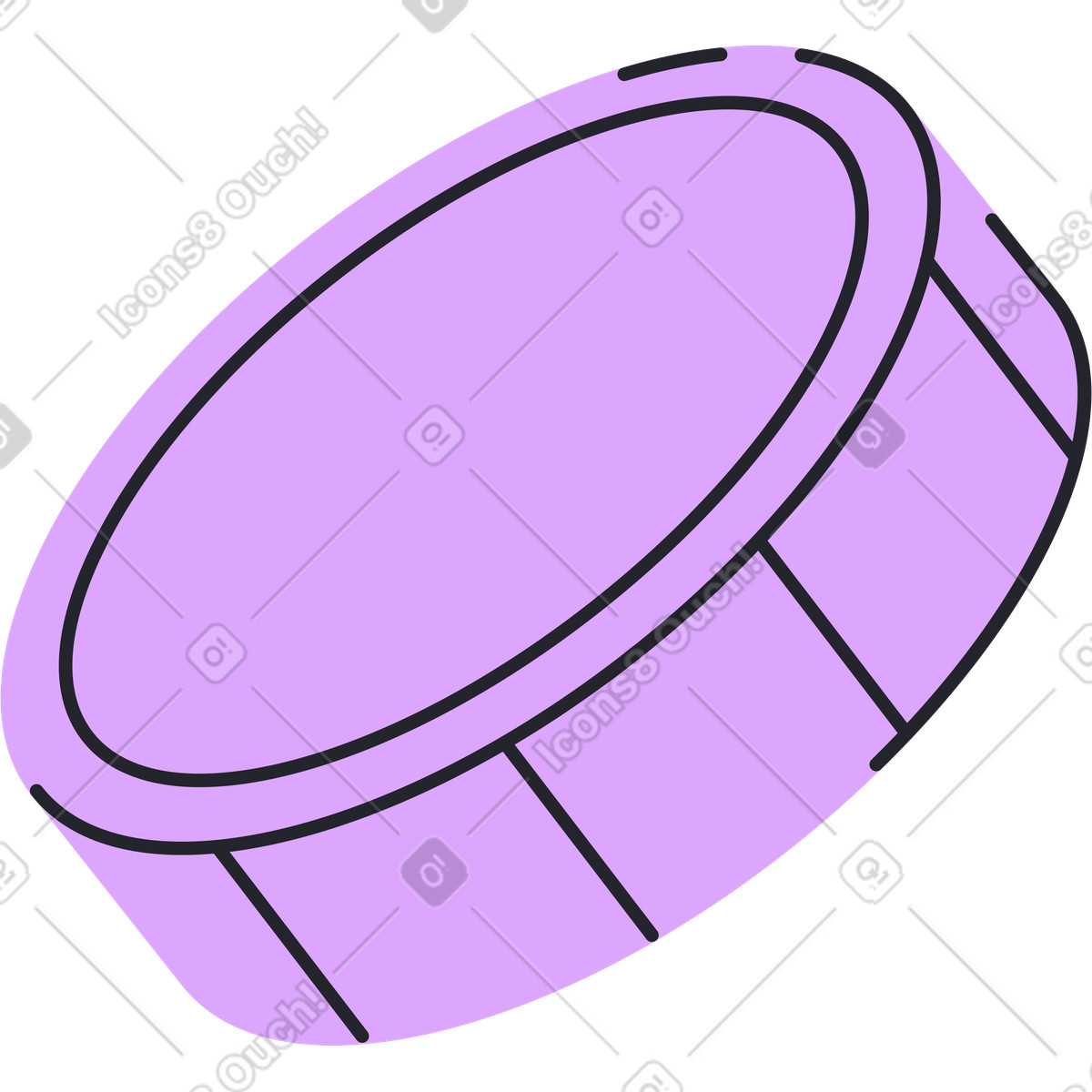 Grapy スタイルの 傾いた大きなコイン のイラストをPNG、SVG形式でダウンロード