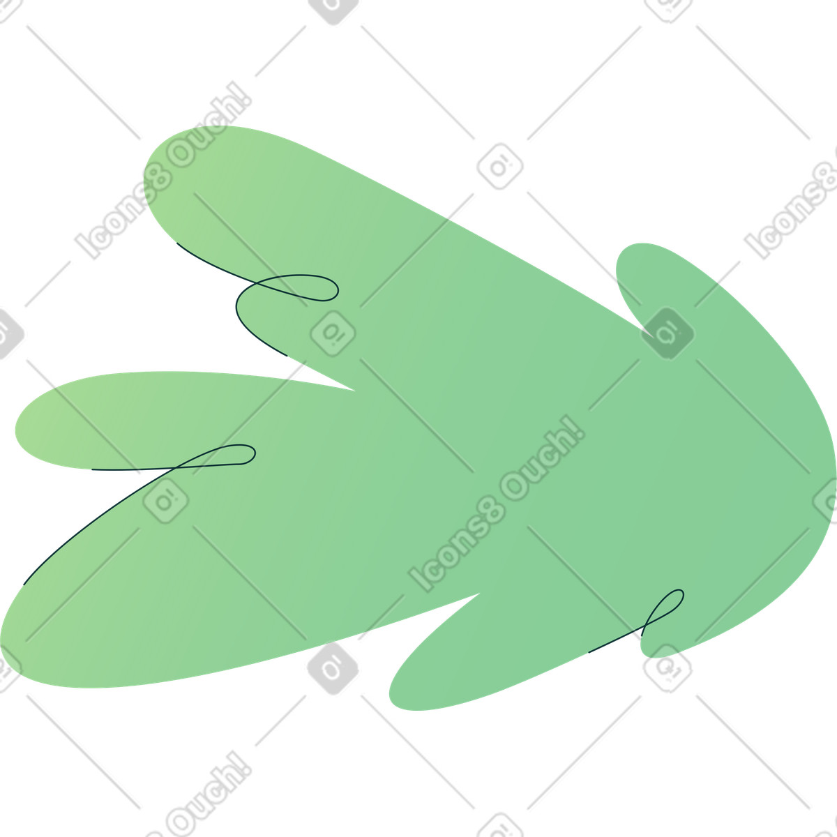 Spruce tree branch illustration in Florid style download in PNG, SVG