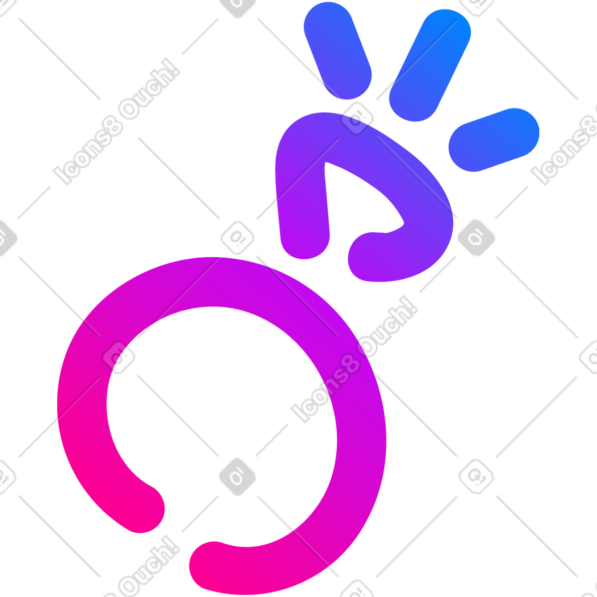 Ring illustration in Vibrant style download in PNG, SVG