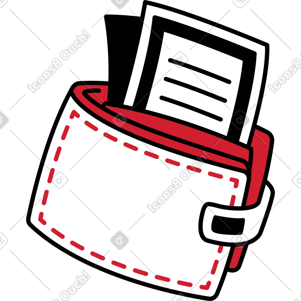 Wallet illustration in PNG, SVG