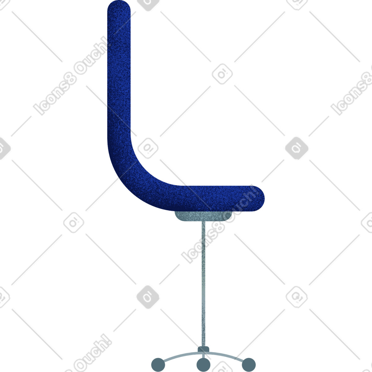 下载 Willowy 风格的 Office chair 插画，支持 PNG、SVG 格式