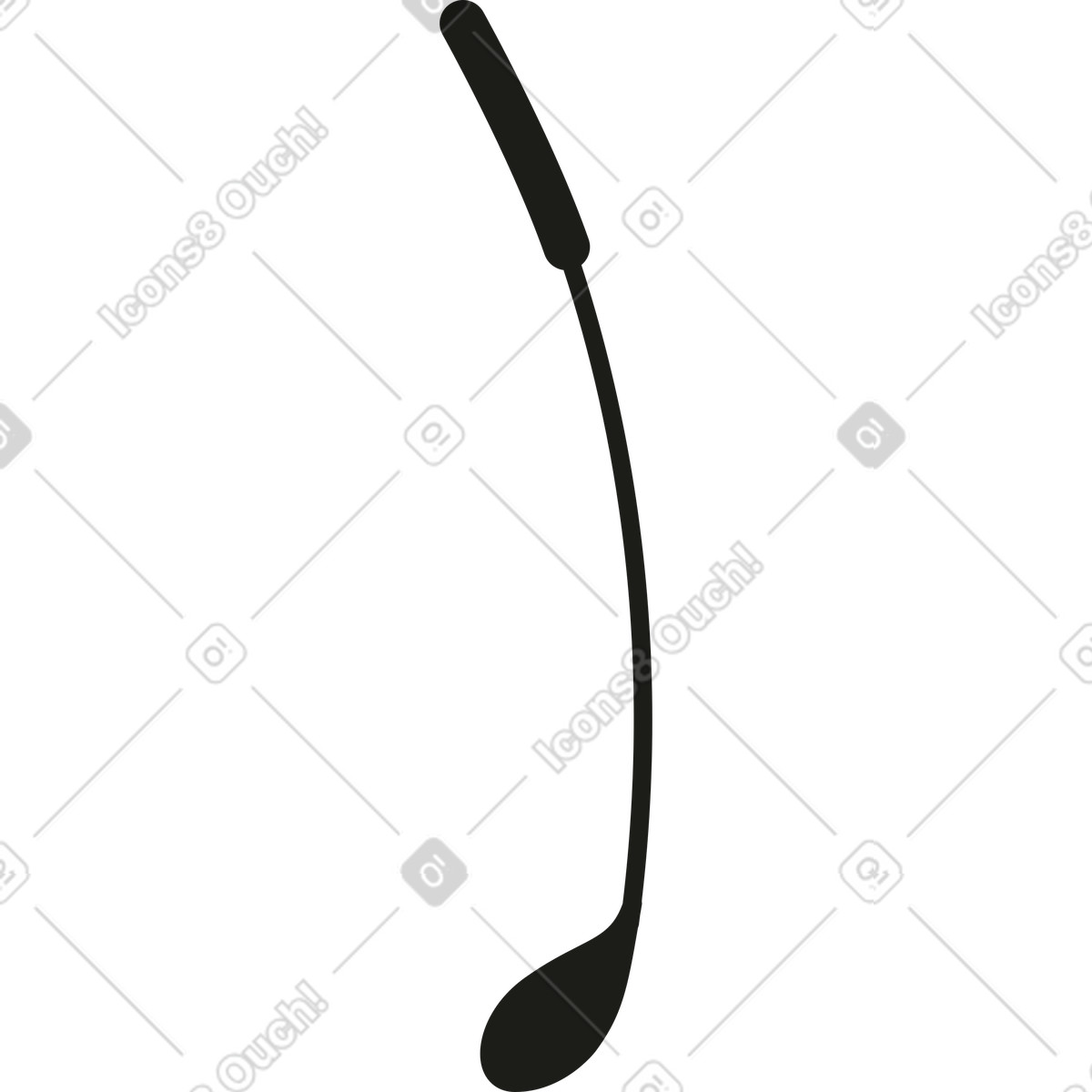 Club di golf illustrazione in stile Rubber scarica in PNG, SVG