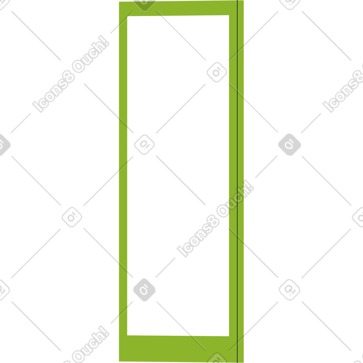 Vertical mirror illustration in PNG, SVG