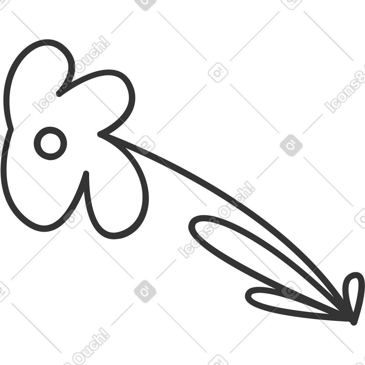 Иллюстрация Цветок в стиле Crayon — скачать в форматах PNG, SVG