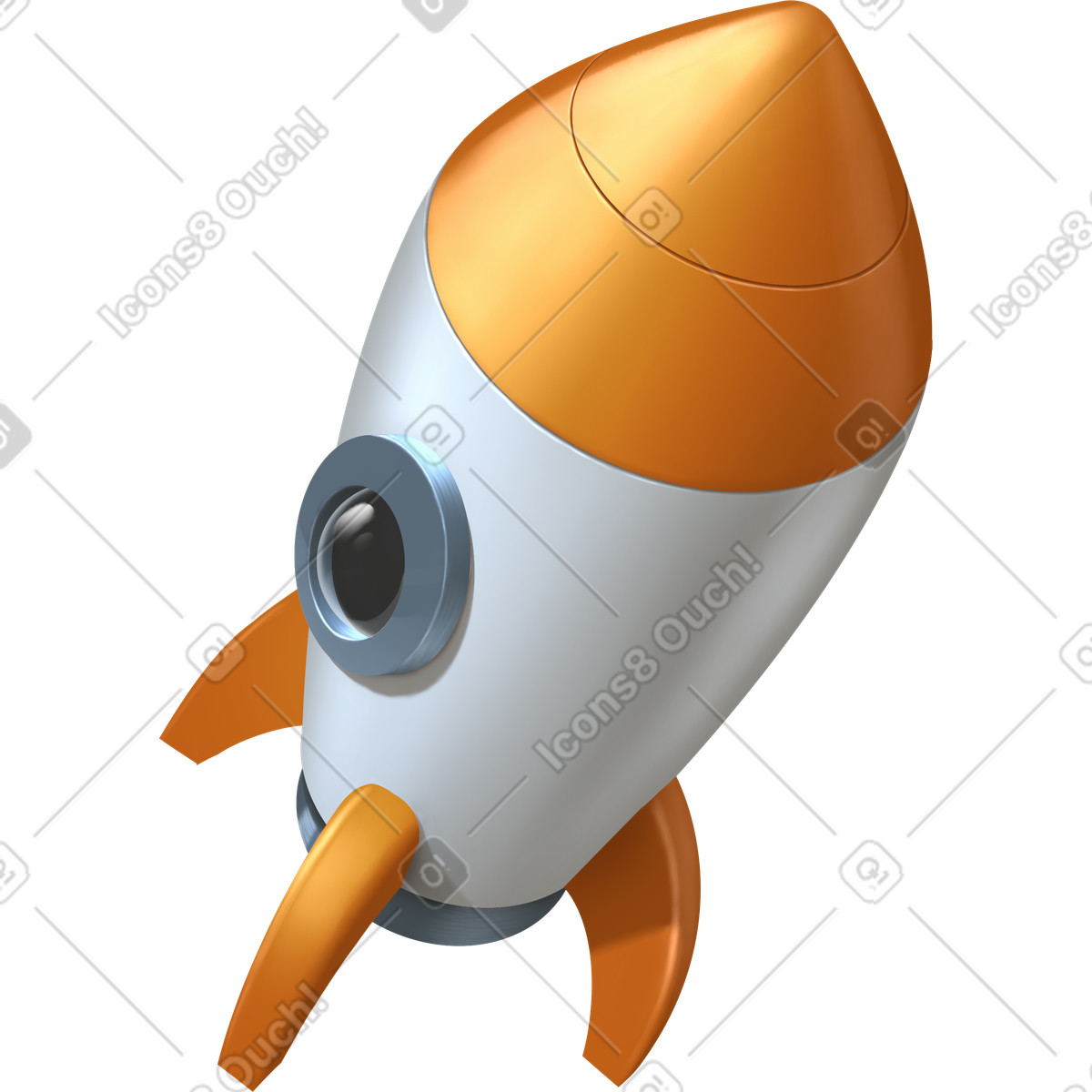 Props 스타일의 Rocket 일러스트레이션 PNG, SVG 다운로드
