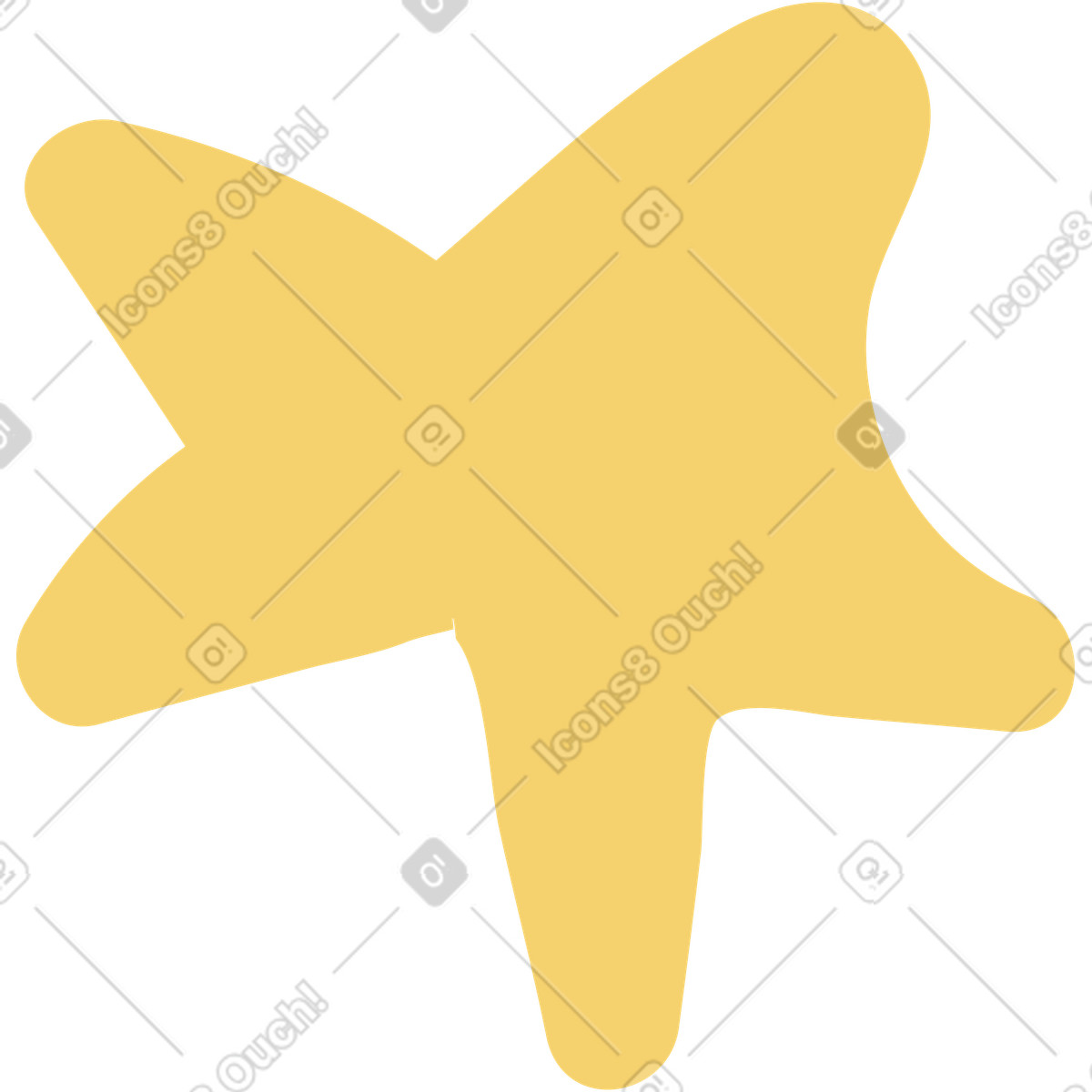 Illustration Étoile dans le style Pluto à télécharger aux formats PNG, SVG