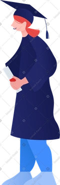 Graduation clipart image in PNG, SVG, GIF formats