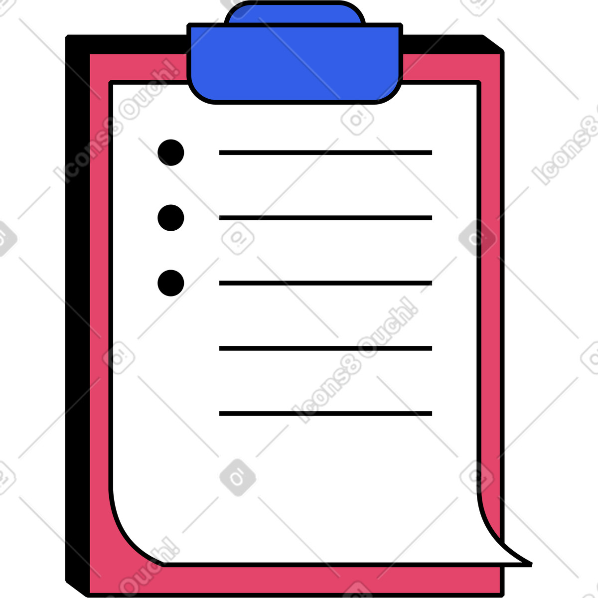 Tablett für papiere-Illustration im Memphis-Stil als Download in PNG, SVG