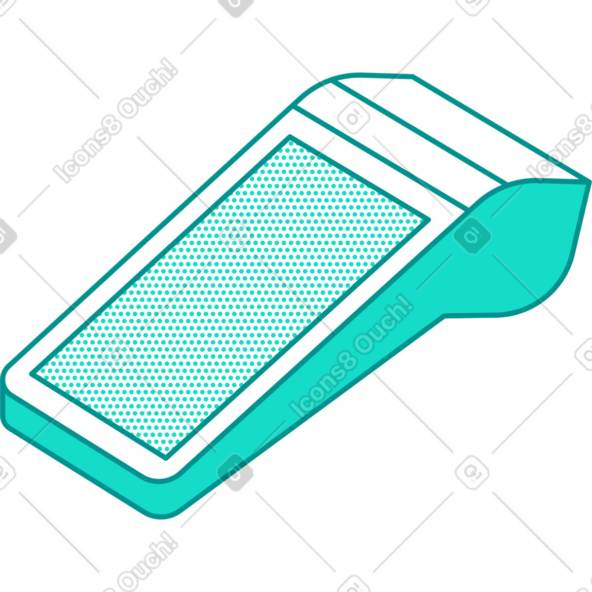 Ilustración Poste terminal en estilo Natty a descargar en PNG y SVG