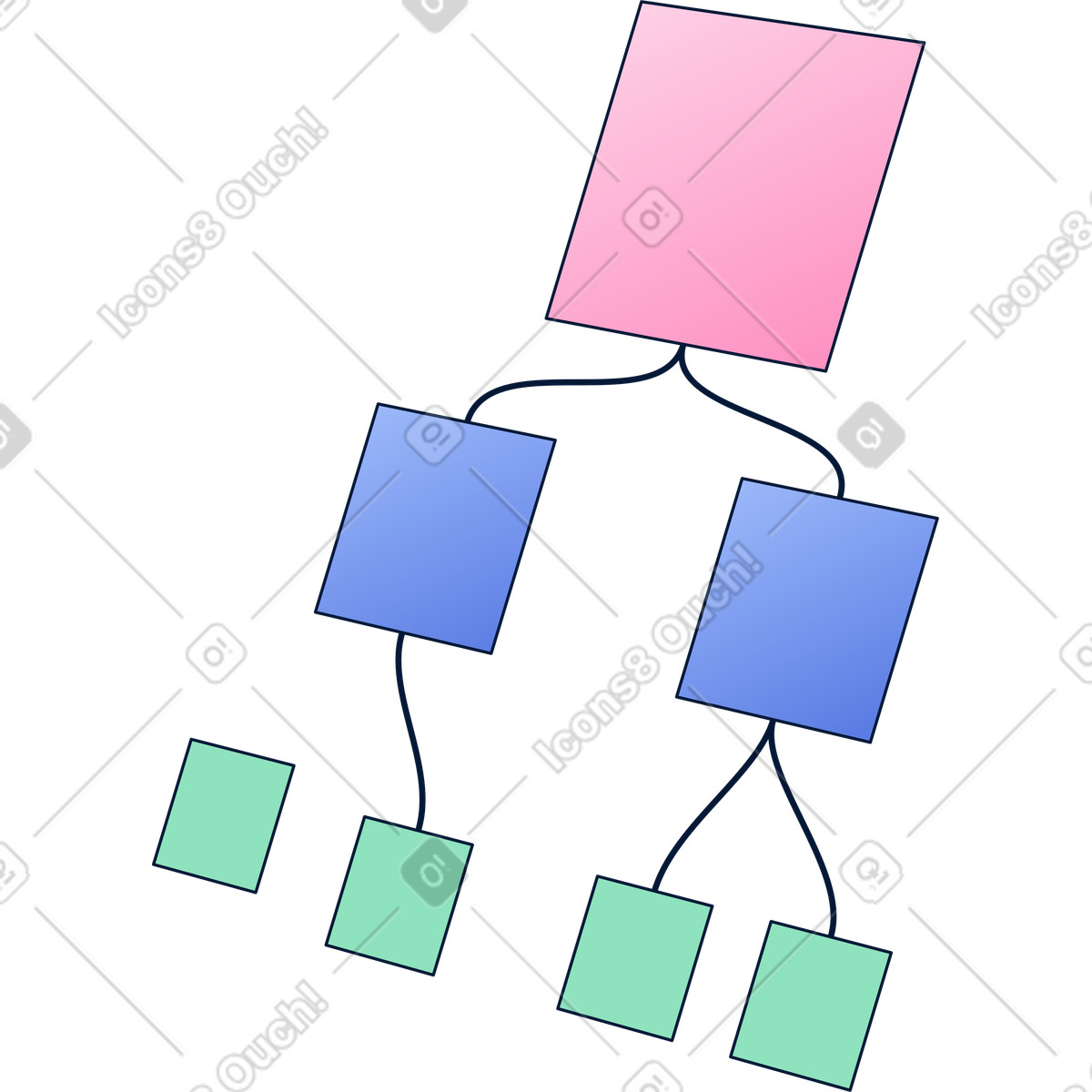Block diagram illustration in PNG, SVG