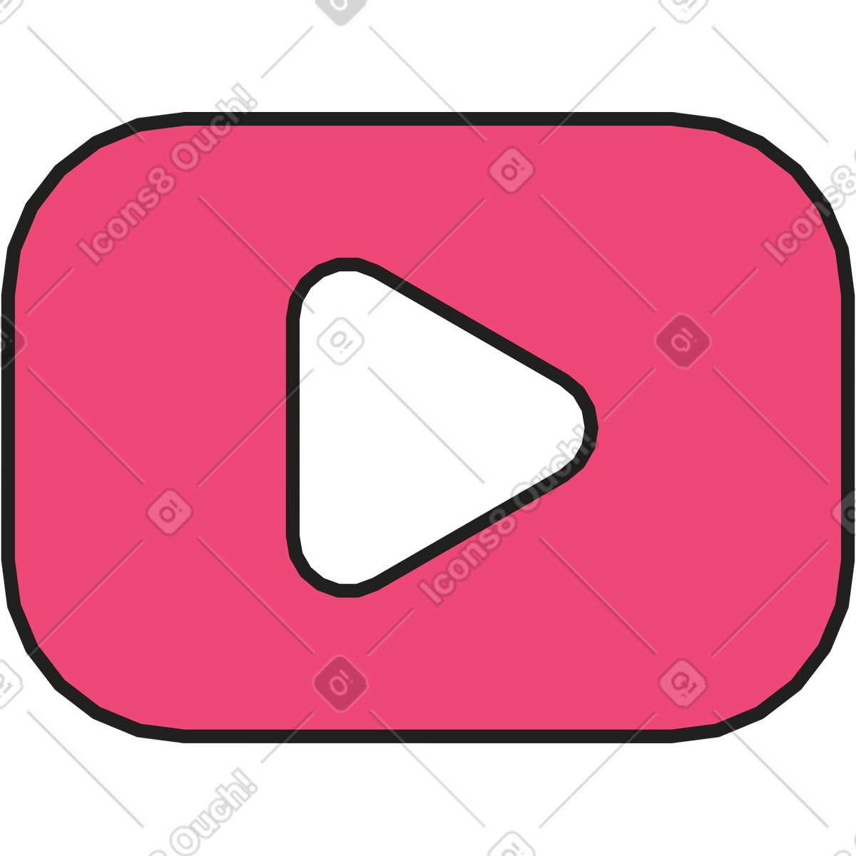 Play-symbol-Illustration im Dazzle-Stil als Download in PNG, SVG