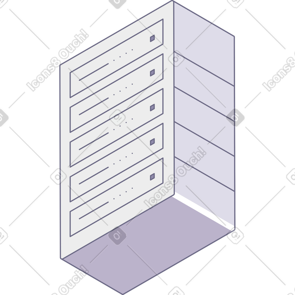 Server illustrazione in stile Modul scarica in PNG, SVG